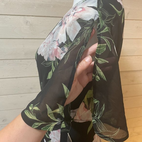 NWT Floral Wrap Luxology Dress - Picture 5 of 9